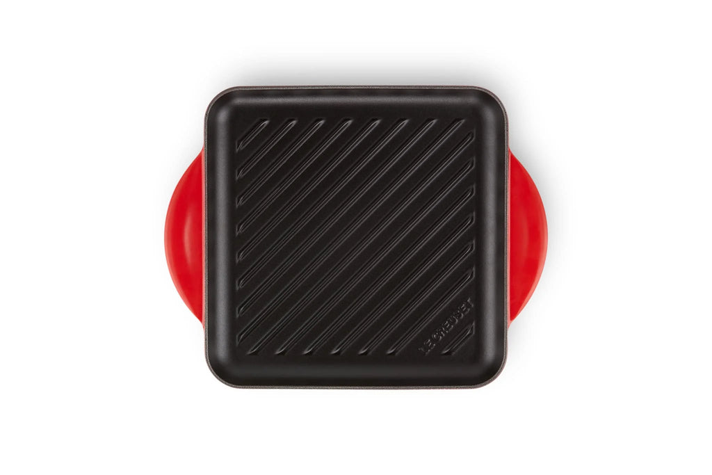 9.5" Enameled Cast Iron Square Skillet Grill X428999