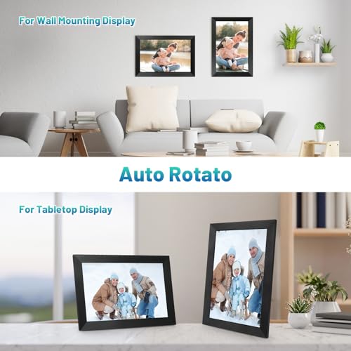 Black 10.1 Inch WiFi Digital Photo Frame with 32GB Storage B139951