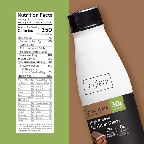 Chocolate 30g Protein Vegan Dairy Free 0g Sugar Ready to Drink Protein Drinks 11oz 12 Pack Q2846