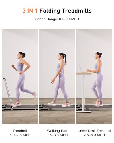 3 in 1 Folding Treadmill with 300LBs Capacity K778