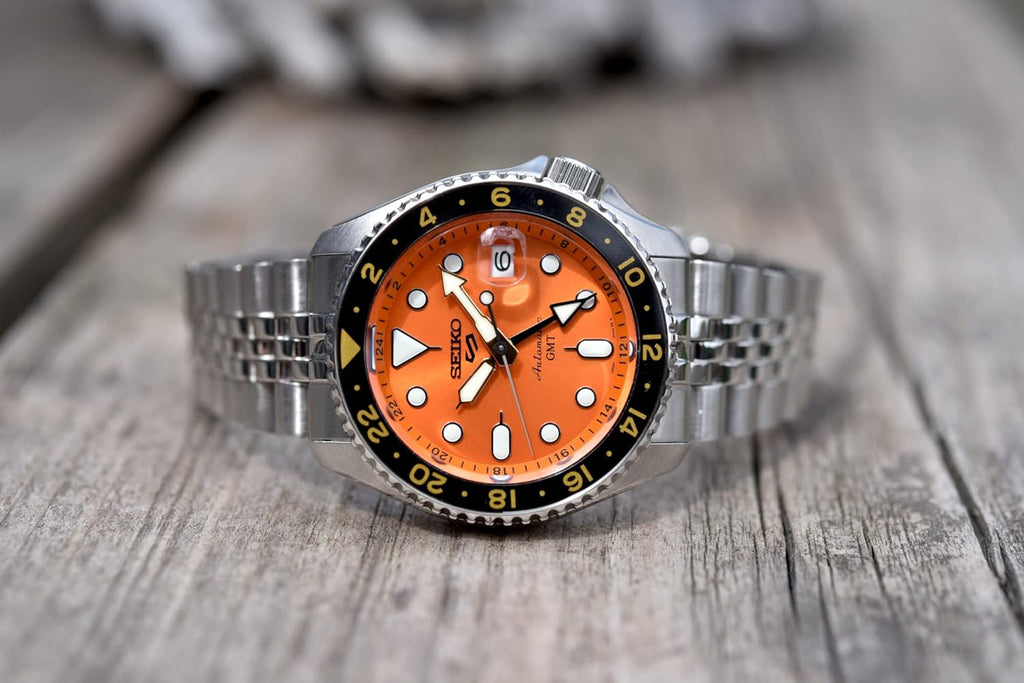 Orange Dial Automatic Men's Watch B6897