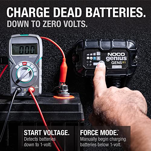 1-Bank 5A 12V Waterproof Marine Battery Charger W7779