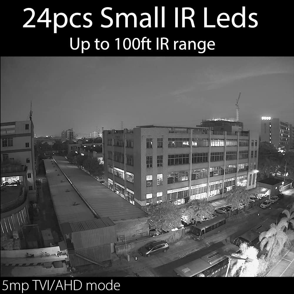 Clear Night Vision 5MP Manual Zoom Dome CCTV Security Camera H880204