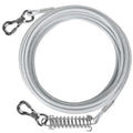 50 ft Heavy Duty Dog Tie Out Cable with Spring Swivel Lockable Hook S90162