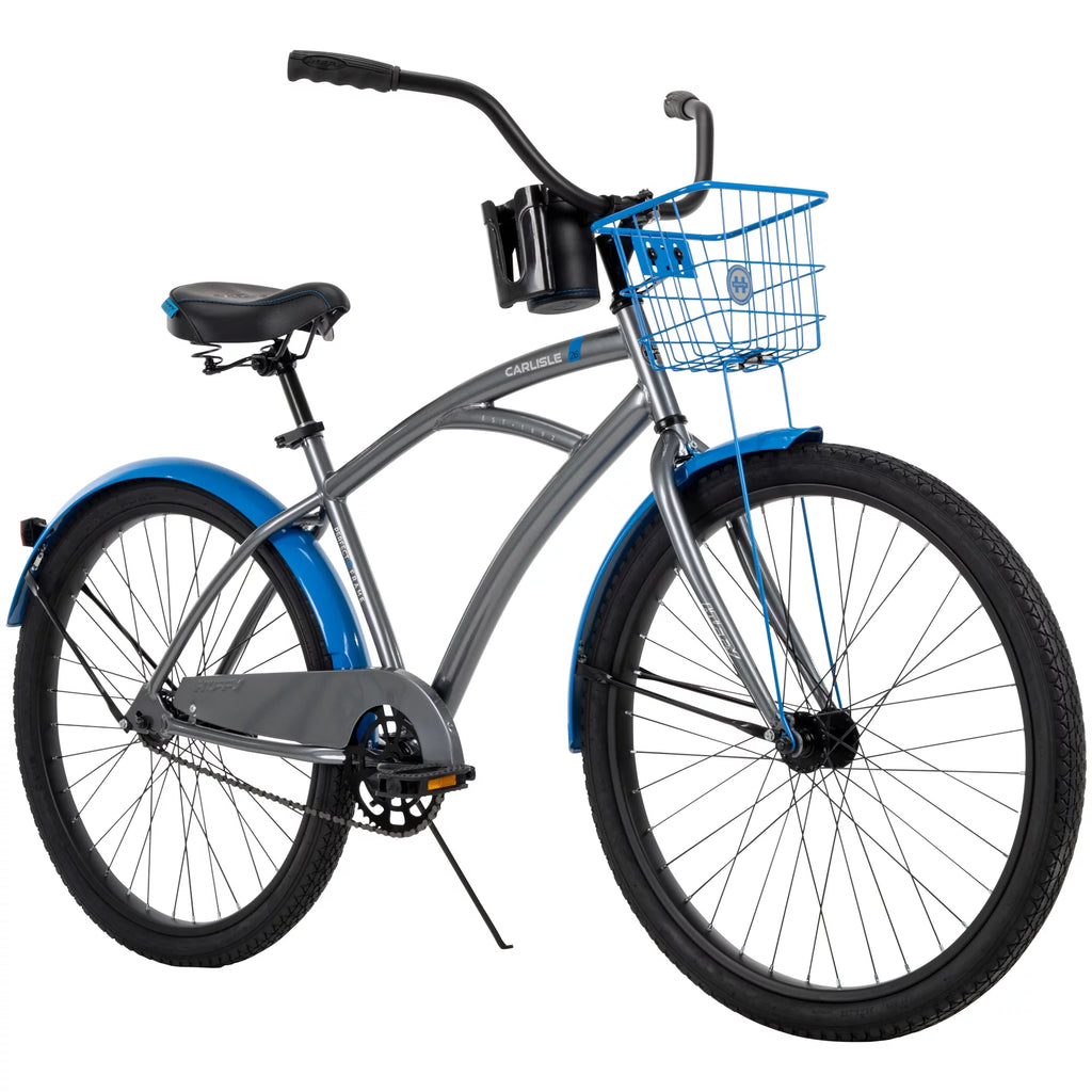 Gray and Blue 26-In. Cruiser Bicycle Z1429