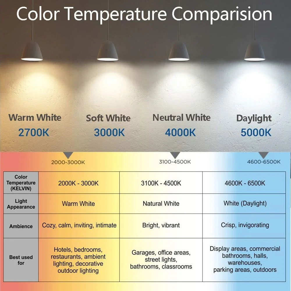 6 Pack E26 LED Bulb 3W 2700K Z60287