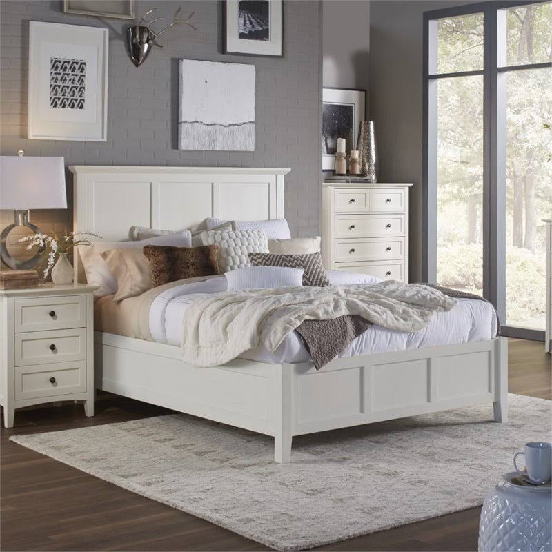 White Queen Panel Bed F77844