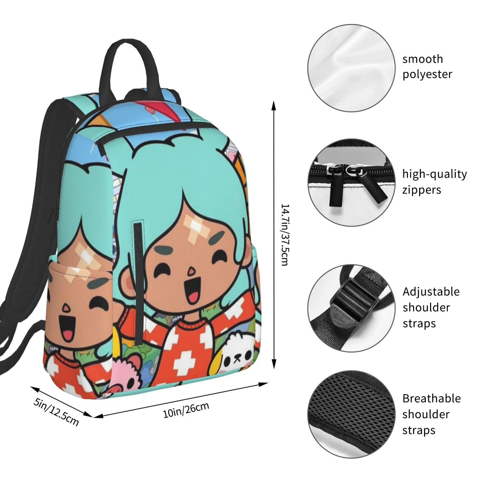 Lightweight Unisex Backpack K91084