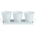 6 pcs Garden Flower Pot with 1pc Tray R34198