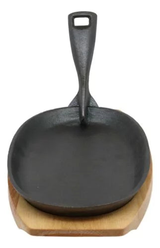 Cast Iron Sizzling Fajita Skillet Set with Base P3867