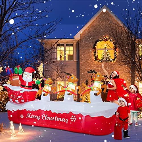 6 FT Christmas Inflatables Santa Claus with Gifts Bag P197