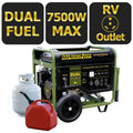 7500 Watts Dual Fuel Portable Generator W9278