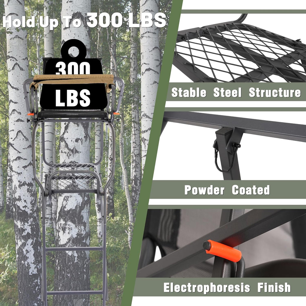15.5' Steel Ladder Tree Stand K3588
