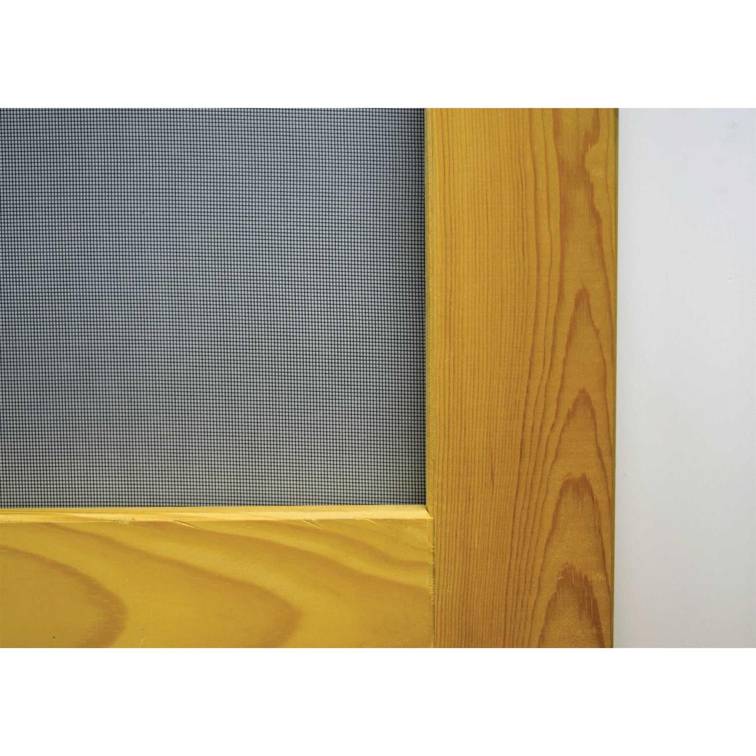 36 in. x 80 in. Reversible Wood Screen Door with Medium Pet Flap H491184