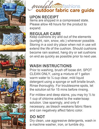 Indoor/Outdoor High Back Chair Cushion F947