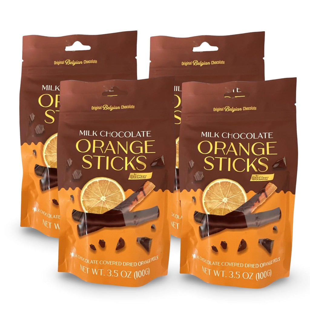 Milk Chocolate Orange Sticks 3.5 Ounce Bag Pack of 4 X107