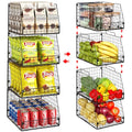 4 Pack XXL Stackable Wire Storage Basket S29203