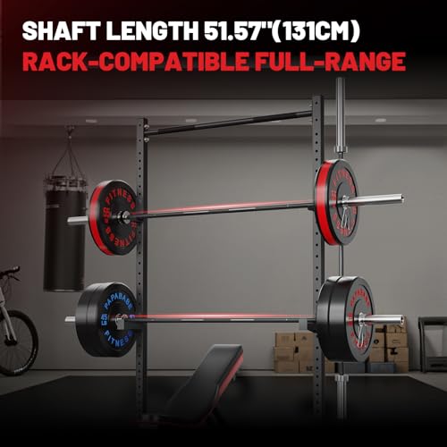 2-inch 45lb Olympic Barbell with Knurled Grip S80080