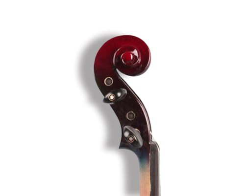 Red Black Solid Wood Electric Violin Full Size 4/4 Z6200