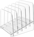 Clear Acrylic 5-Section Vertical File Organizer T4692