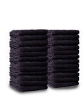 Black Pack of 24 Cotton Towels Y47706