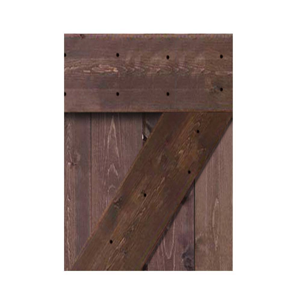 Knotty Pine Solid Wood Interior Barn Door Slab W9985