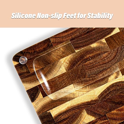 Acacia Wood Cutting Board 15"x11" 1.2" Thick J7296