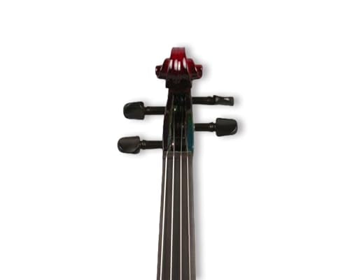 Red Black Solid Wood Electric Violin Full Size 4/4 Z6200