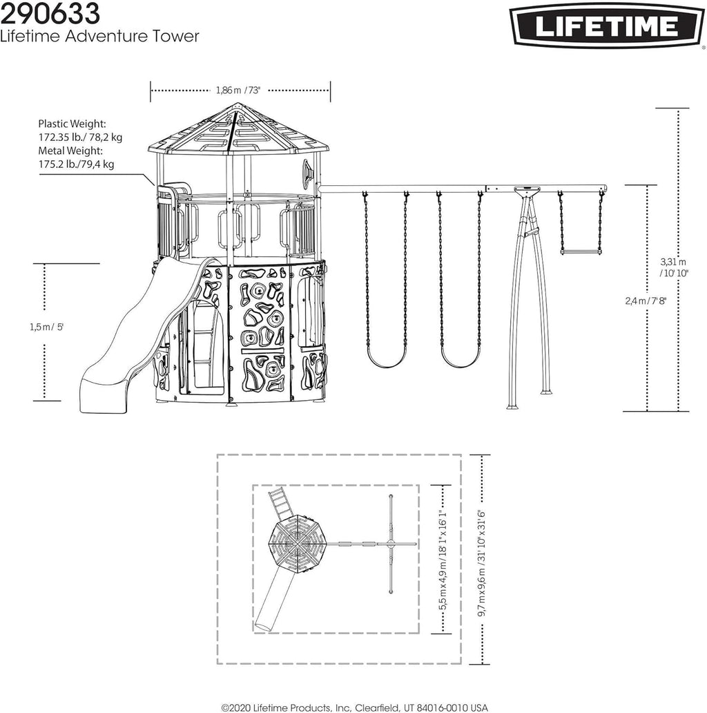 Adventure Tower Swing Set G364847