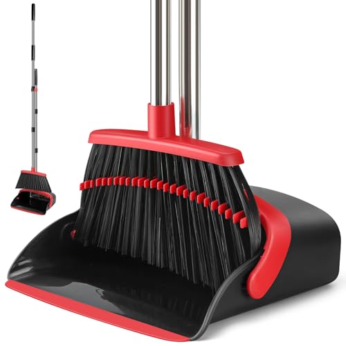 11.8" Broom and Dustpan Set with Extendable Handle D319