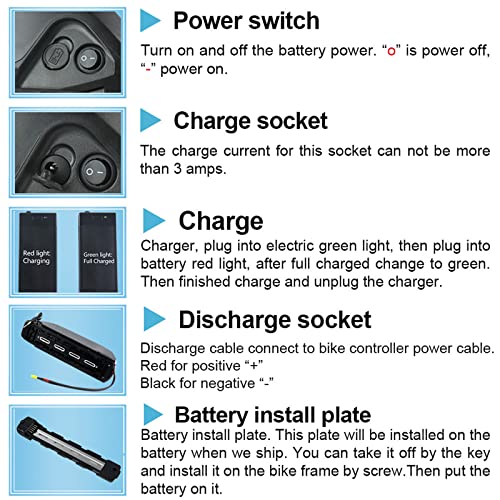 52V 19.2AH Electric Bicycle Lithium Battery with Charger N2370