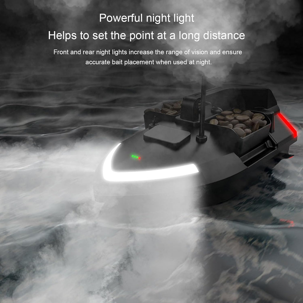 Double Motors RC Fishing Bait Boat 500M Range Load 4.4Lbs Q834351