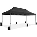White 10x20 Pop Up Canopy Tent with Wheeled Carry Bag V597