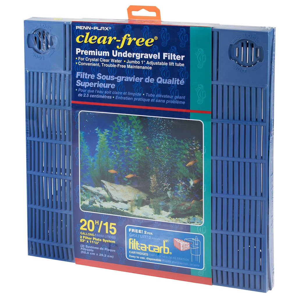 Clear-Free Under Gravel Aquarium Filter for 15 20 Gallon Tanks P413