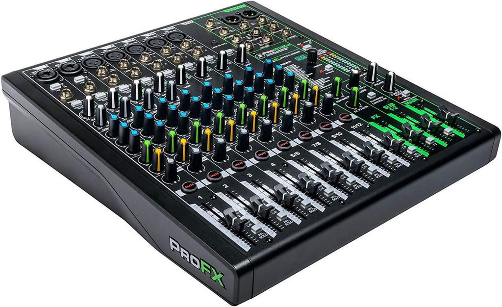 12-Channel USB Mixer Bundle with Headphones and Cables Z316