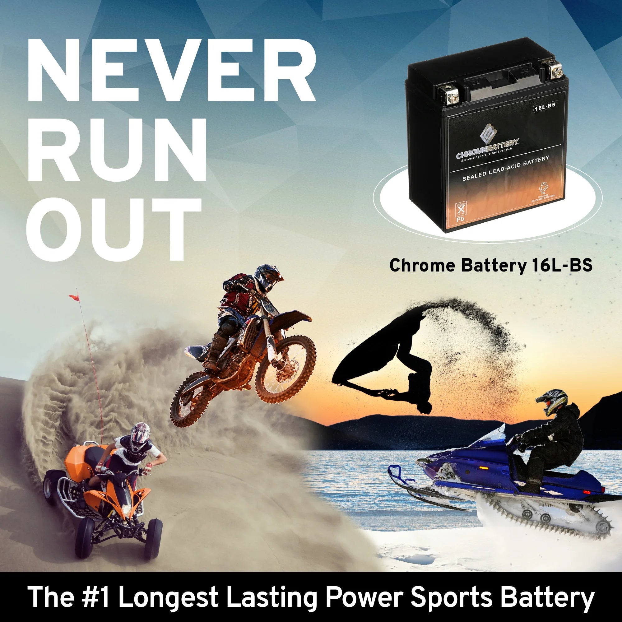 12 Volt 14 Ah 230 CCA ATV Battery V140723