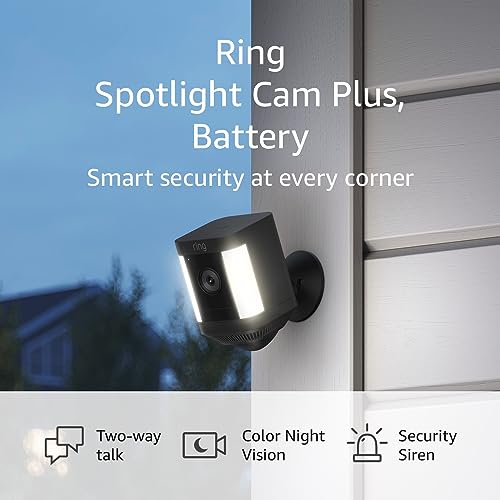 White Battery Spotlight Cam with Two-Way Talk and Color Night Vision N841103