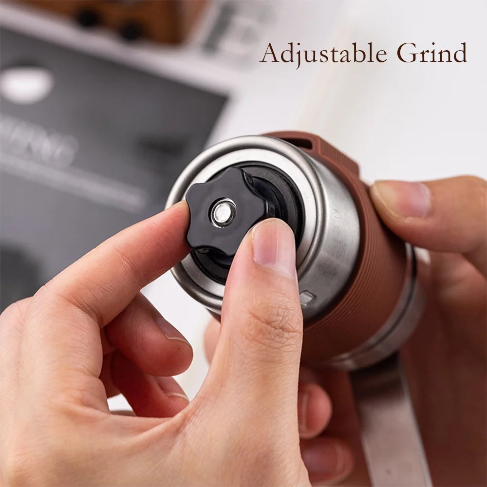 Stainless Steel Manual Hand Coffee Grinder with Ceramic Burr Mill K91373