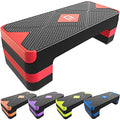 Adjustable Aerobic Step Platform, 26.5" Step Deck with 4” 6” 8” Risers G865235