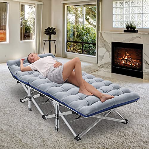 Oversized Folding Camping Cot with Mat & Carrying Bag B99277