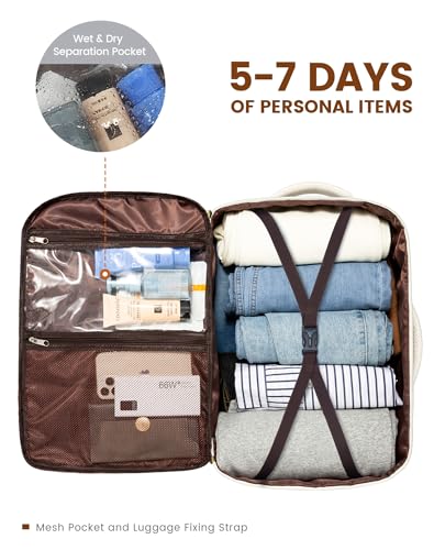 40L Waterproof Travel Backpack with 3 Packing Cubes X734484