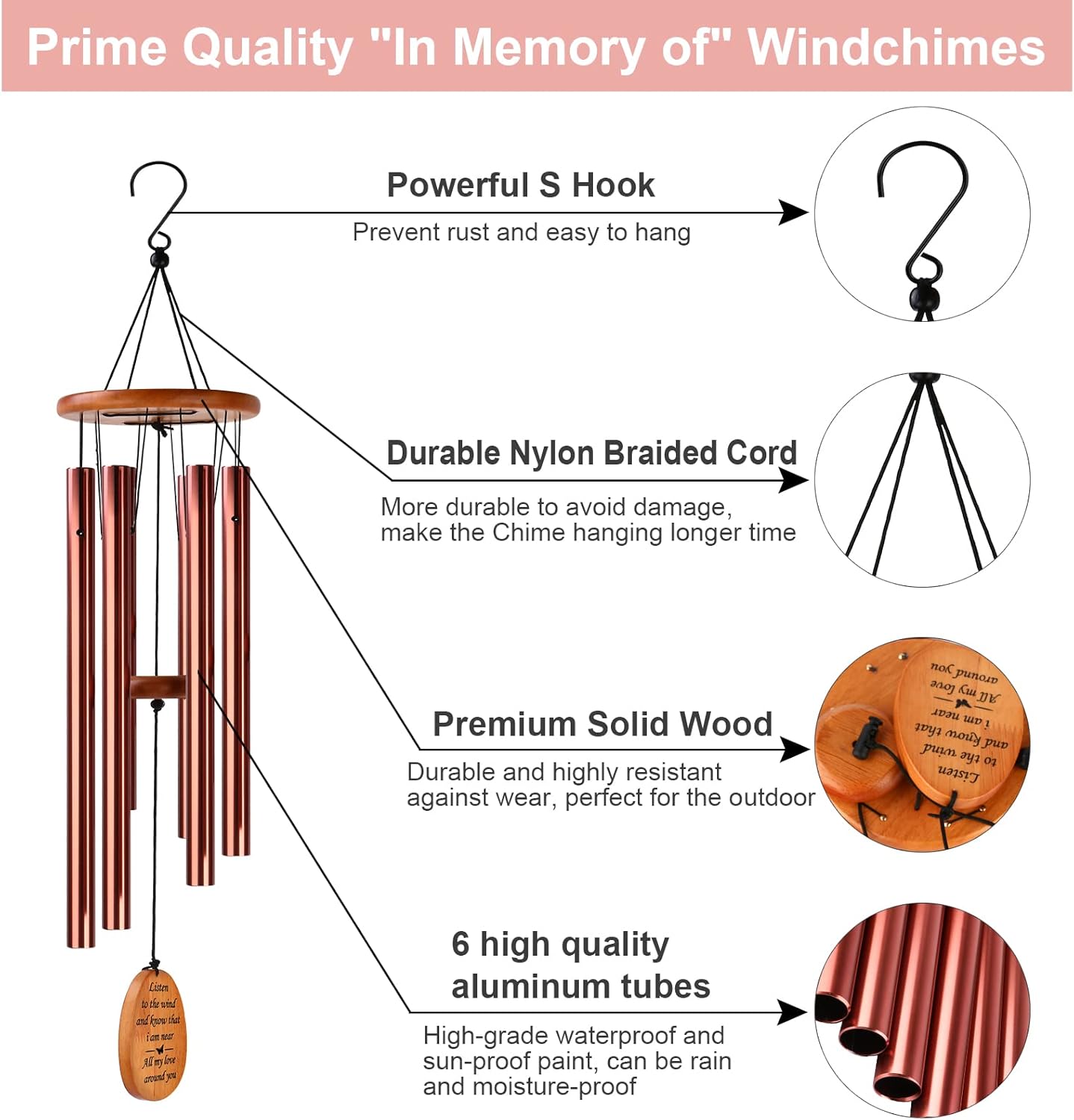 Sympathy Wind Chimes H63479