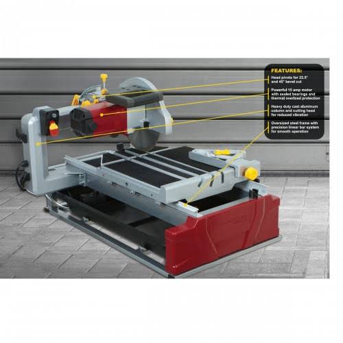 2.5 Horsepower 10x22 Tile/Brick Saw O6406