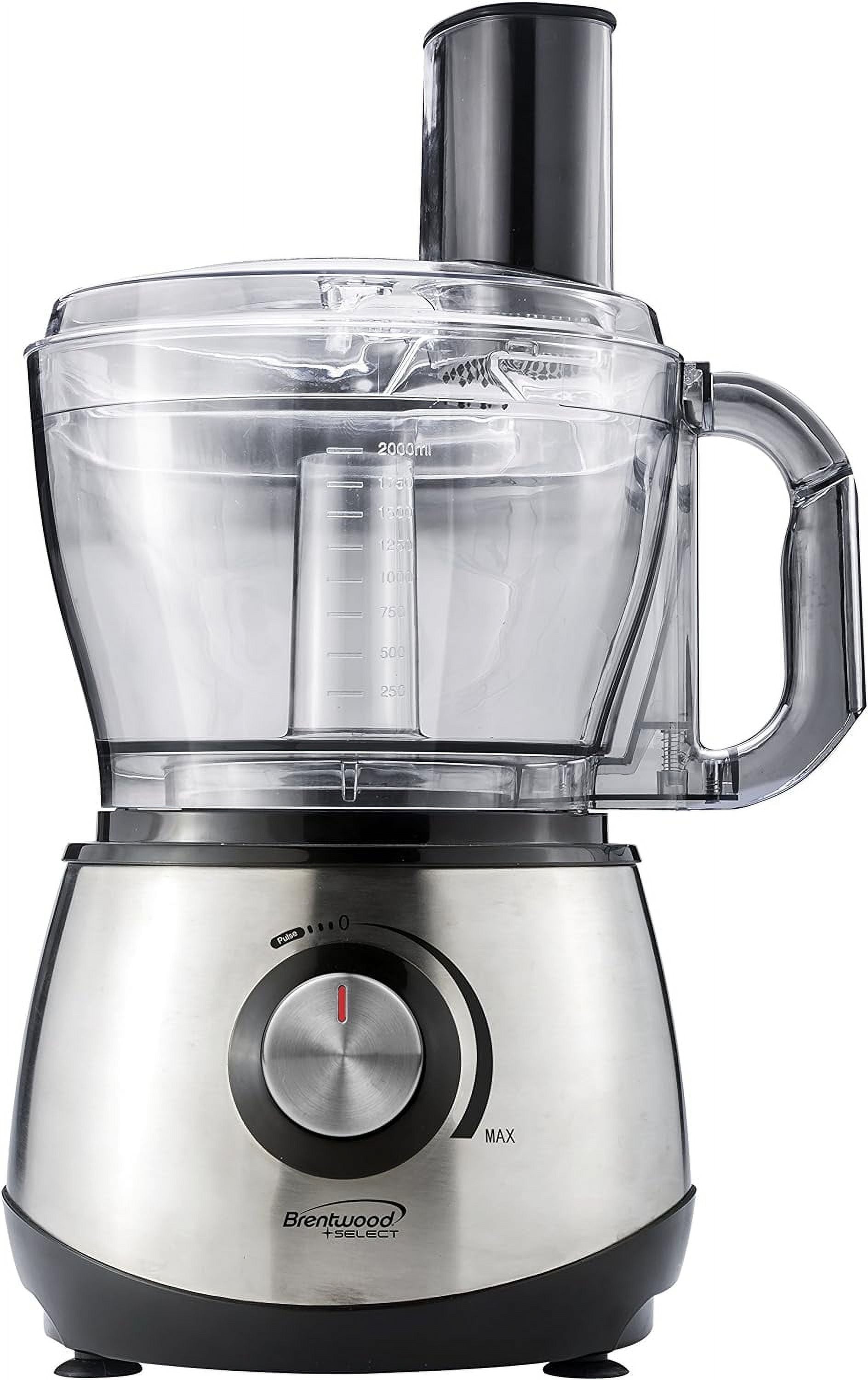 8-Cup Stainless Steel Black Food Processor S44813