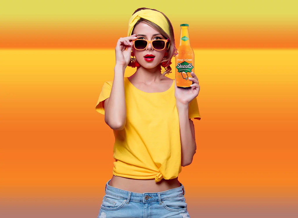Orange & Cream Soda, 12 fl oz (12 Glass Bottles) C106