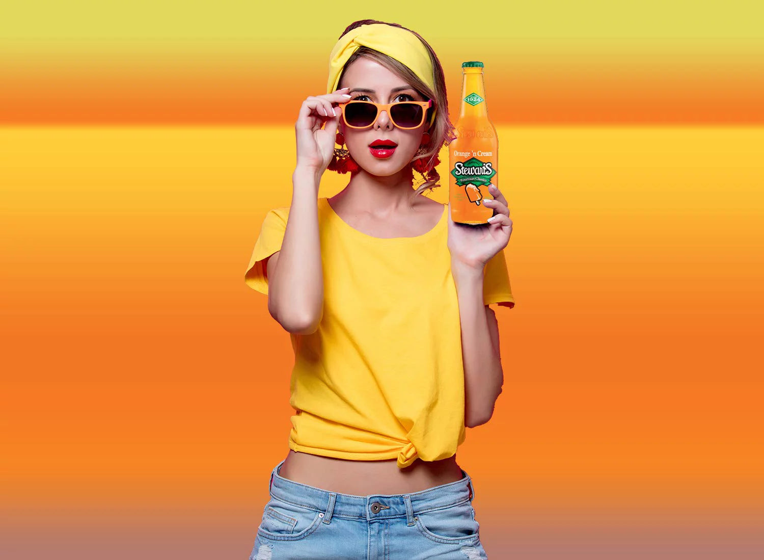 Orange & Cream Soda, 12 fl oz (12 Glass Bottles) C106