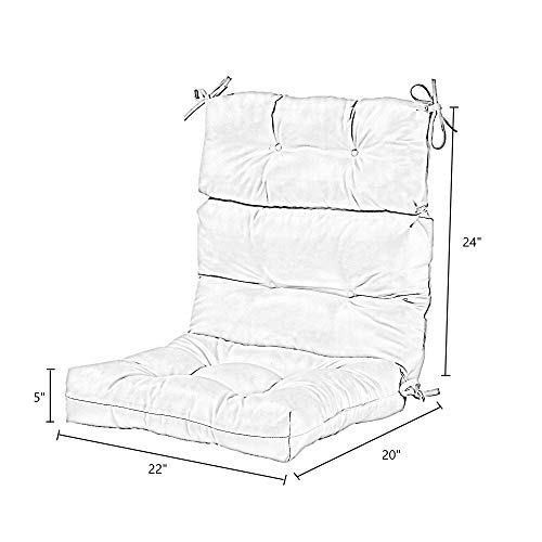 Indoor/Outdoor High Back Chair Cushion F947