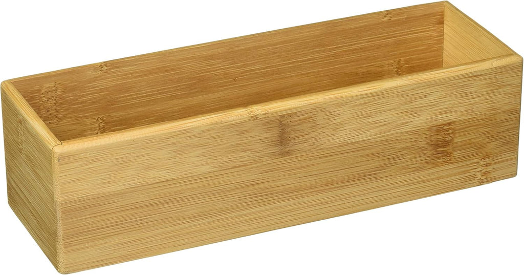 Bamboo Wood Stacking Drawer Organizer Box, 9" x 3" R938