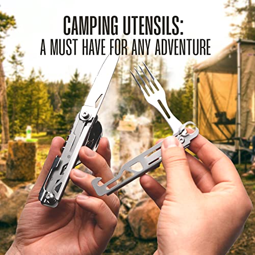 10 In 1 Stainless Steel Pocket Hatchet Multi tool With Sheath S56211