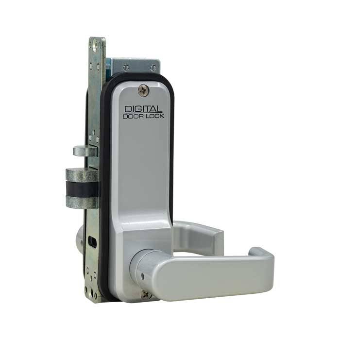 Mechanical Keyless Narrow Stile Lever Handle Lock - White H657